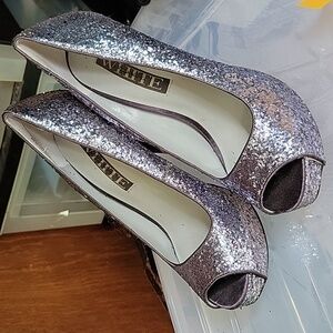 Glitter Vera Wang Heels Size 8M